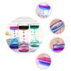 Dubbele kleuren oliezandloper Liquid Motion Bubble Timer met mooie taille Bureau Decor Verjaardagscadeau Kinderen Speelgoed WBL