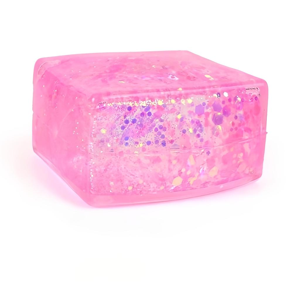 Giocattolo Spremibile Cubo di Maltosio Lucido Tofu Simulato Cubetti di Ghiaccio Antistress Rimbalzo Lento Giocattolo Sensoriale Fidget Decompressione Regali