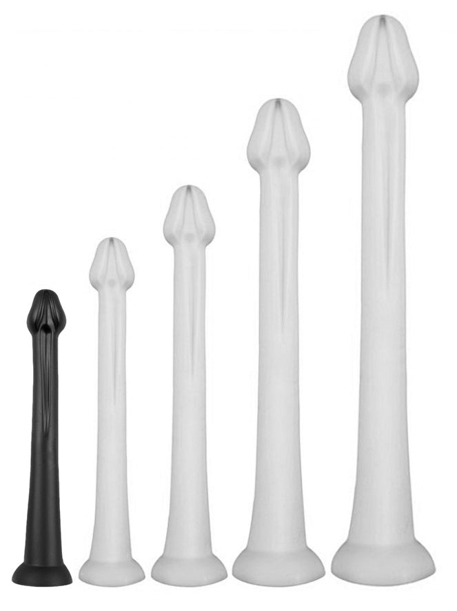 Whale Dildo S 38 X 3.8cm - Tip 3.5cm Black - DarkSil - SILICONE DILDO