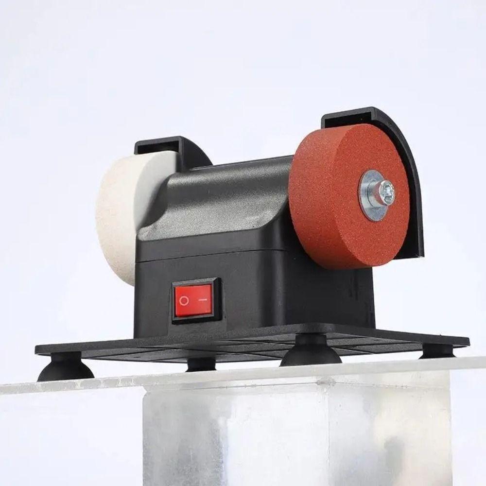 Shock Absorption Tabletop Grinding Polishing Machine Suction Cup Mini Bench Grinder  Rust Removal