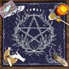 Tarots Tablecloth Rune Divinations Table Cover Astrology Oracles Board Game Mat Square Shape Pendulum Altar Table Cloth