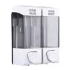 2x350ml Bathroom Wall Mounted Soap Shampoo Box Sanitizer Dispenser Lotion Liquid Pump