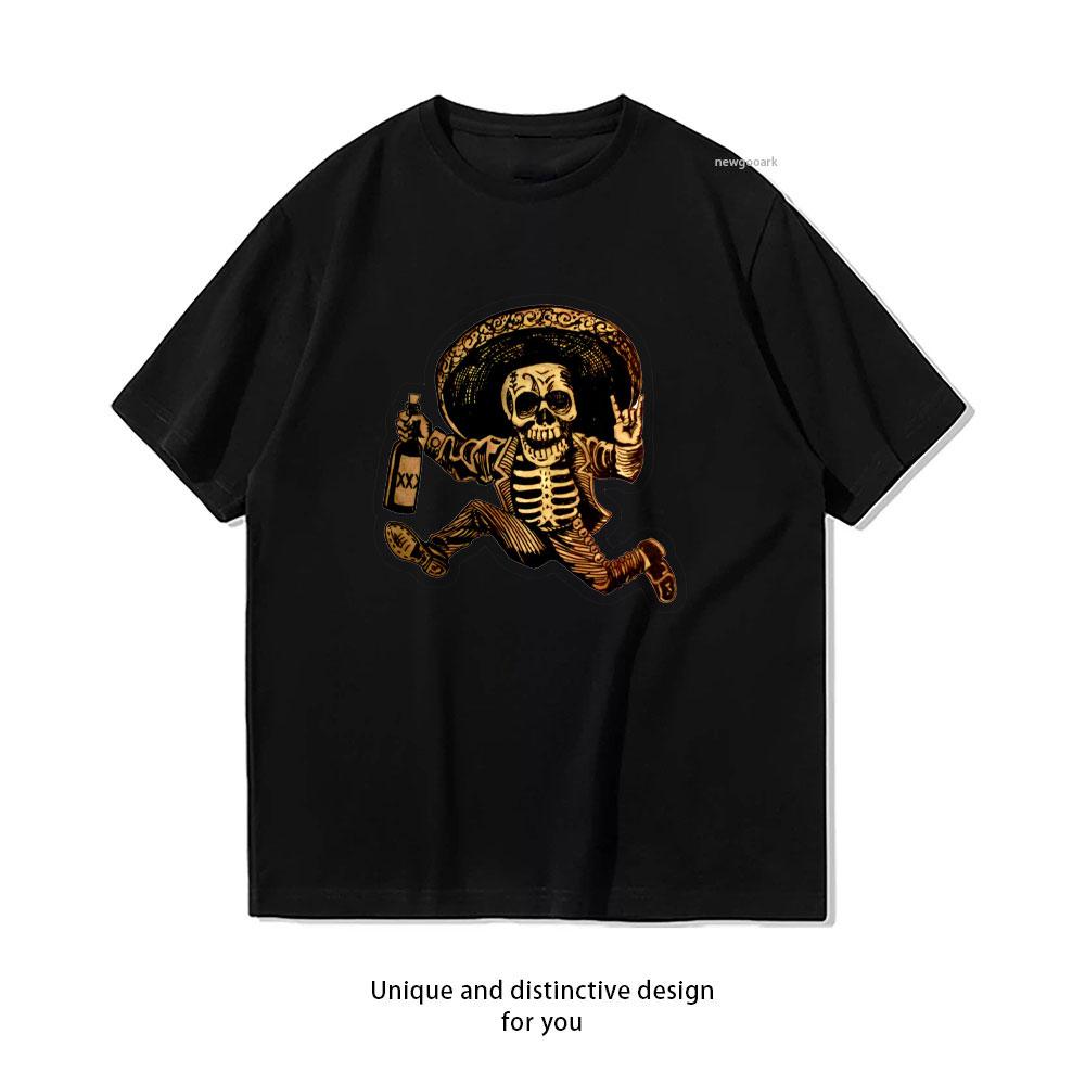 

Posada Day of The Dead Outlaw TShirt Women Unisex Casual Cotton Graphic T Shirts Classic Oneck Shirt Unisex Adult Shortsleev 4XL