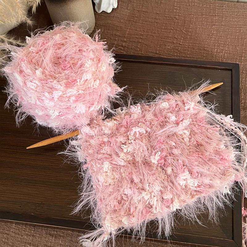 DIY Knitting Wool Soft Mixed Yarn Knitting Scarves Multi-Color Mix Weaving Mixed Floral Cute Knitting Pastoral Style 50g