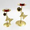 Wrought Iron Candle Holder Butterfly Decorative Candlestick Desktop Ornaments Wedding Candle Stand for Home Bedroom