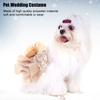 Abito Estivo per Animali Domestici Vestito per Cani Piccoli Cucciolo Paillettato Principessa Gonna a Bolle Costume Matrimonio (M Oro)
