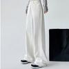 High Waist Wide Leg Denim Pants Women's Spring 2025 New Style Slimming Drapey Loose Floor-Length Narrow Straight Cut Trousers