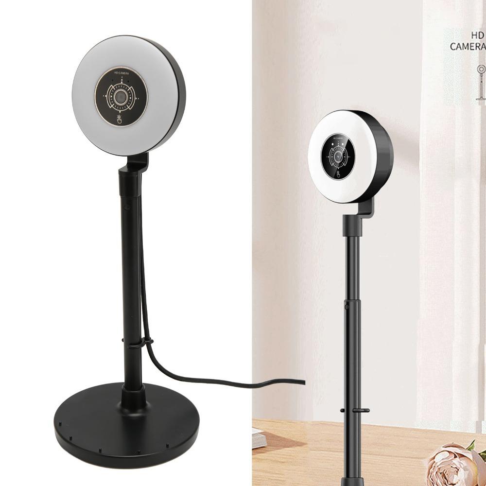 3 Adjustable Light Modes HD Webcam with Fill Light & Phone Holder USB Webcam Online Course