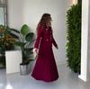 2025 Spring European & American Belted Button Coat with Pleated Skirt Set