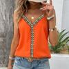 Sexy Women Summer Camisole Loose Sleeveless Tank Tops Solid Color Vest Suspenders Block Vacation Spring Casual S-XL