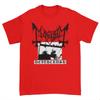 Men T-shirts Mayhem Norwegian Band Black Metal Rock Dark Wind Red American Retro Punk Street Men's and Women's Crewneck T-shirts