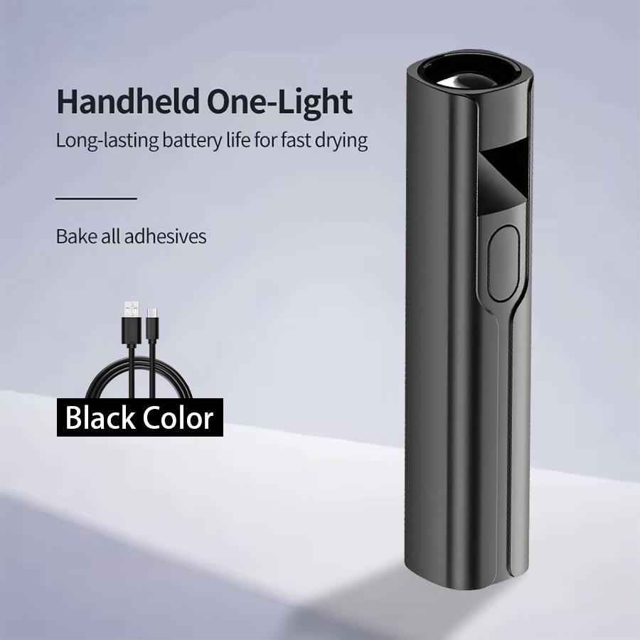 Taşınabilir El Mini Tırnak Lambası Tüm Jel Lehçe Hızlı Kuru USB Tırnak Kurutma Makinesi UV LED Tırnak Lambası Mini El Feneri Kalem