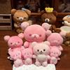 Set di peluche Rilakkuma Korilakkuma a tema Sakura, coppia, orso rosa bianco, morbido e soffice, peluche anime carino per regalo di compleanno