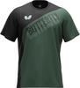 Table Tennis Top Noiaru Short Sleeve T-Shirt Deep Green Size SS Moisture Wicking Quick Dry Stretch Unisex Sportswear 47430