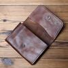 NZPJ Retro Leather Men's Card Pack Natural Cowhide Change Pack Key Bag Ladies Bank Card Pack Driving License Package