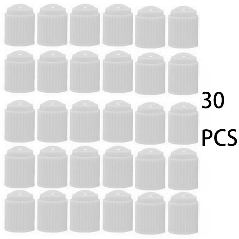 30PCSTire Valves ABS Plastic Automobile Bicycle Tyre Valve Cap Dust Cap Wheel Tire Valve Stem Caps Covers Dust Valve for Car