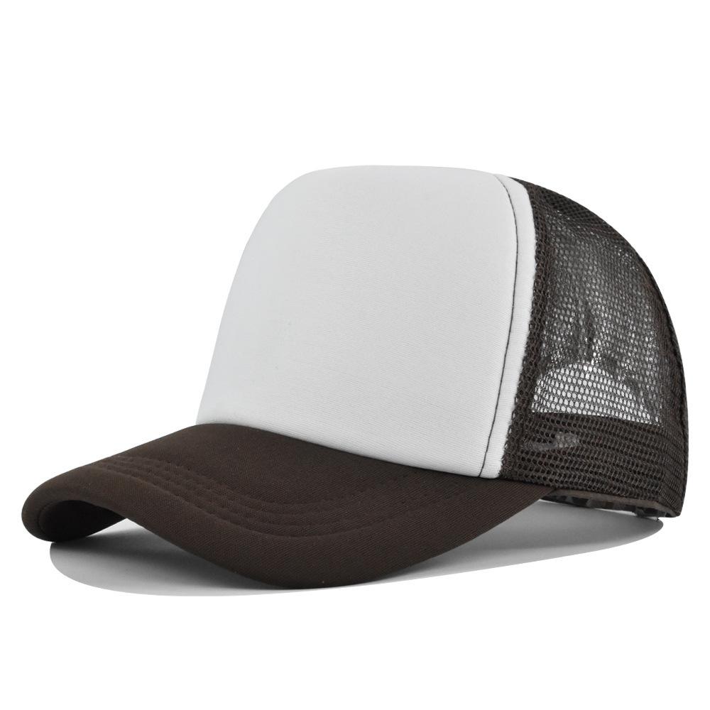 Fashion Desgin Solid Color Sponge Baseball Cap Net Cap Curved Brim Hat Sun Hat Light Mesh Sun Cap Outdoor Women Men