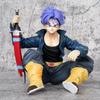 14cm Anime Dragon Ball Z Super Saiyan Trunks Sitting Ver. PVC Action Figure Statue Collection Game Model Kids Toys Doll Gifts