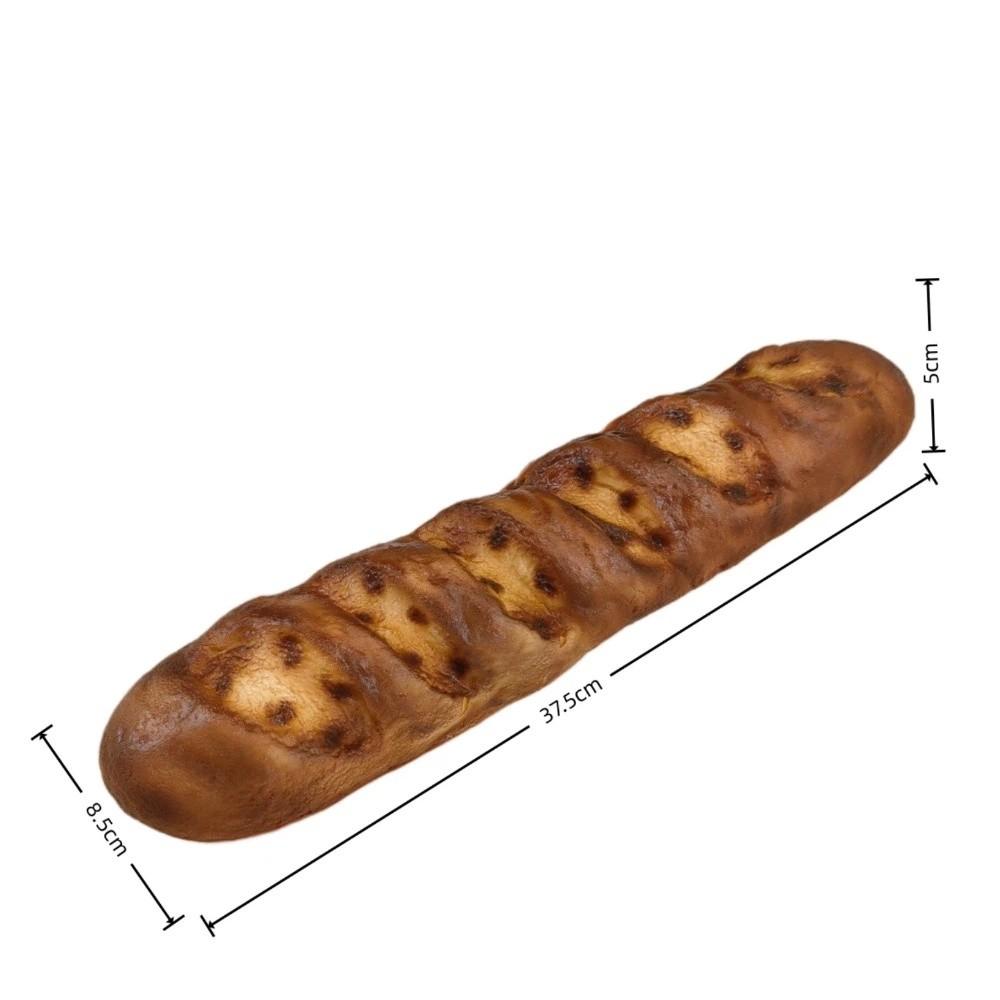 Soft PU Faux Bread Realistic Interesting Imitation French Bread Non-Toxic Decorative Artificial Lye Bread Window Display
