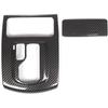 Gear Shift Panel Trim Cover Compatible with Infiniti G37 2009-2013, ABS Plastic Gear Shifter Console Anti-Scratch Frame Cover Accessories (Carbon