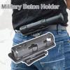 Universeller taktischer Schlagstockhalter 360 Grad Drehung Einziehbarer Schlagstockkoffer Holster Selbstverteidigung EDC Outdoor Jagd Survival Werkzeug