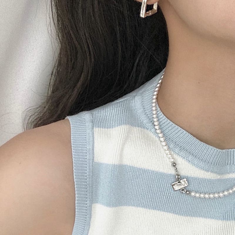 IBAE Symbol Pearl Necklace 6mm