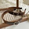 Christmas Headband with Heart Shaped Buckle Hairband Leather Hairband for Girls