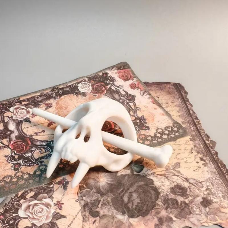 Ghost Skull Hair Sticks Gothic Skeleton Hairpin Women Hairclip Headwear Halloween Accessories