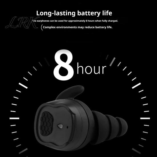 Compact Portable Earbuds Shoot Ear Protection Earplugs, Bluetooth-compatible Electronic Hearing Earbuds, NRR Tactical Communication Gear 26dB