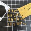 Golden 26 Letter DIY Birthday Stickers  Acrylic Cake Decoration English Alphabet Wedding Party Cake Decor Supplies