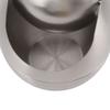 Stationary Trash Can, Egg-Shaped Stainless Steel Space-Saving Countertop Trash Can for Kitchen for Bedroom