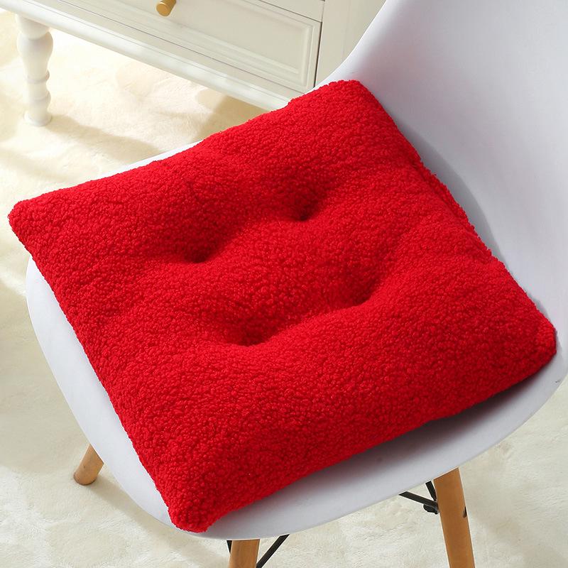 Extra Thick Fluffy Velvet Cushion Pad for Long Sitting - Large Round Chair or Floor Mat