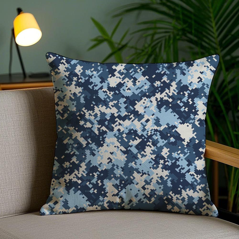 

Classic Camo Pattern Cushion Cover Soft Plush Fabric DoubleSided Printed Sofa Cushion Cover for All Seasons Home Decor Gift 30x30 cm