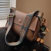 Bag New Versatile Women's Bag Fashion Shoulder Bag Wide Shoulder Small Square Bag