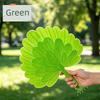 New Chinese-Style Portable Plastic Summer Mosquito-Repellent Durable Shell Fan, High Aesthetic Value, Household Hand-Held Fan, Palm Leaf Fan