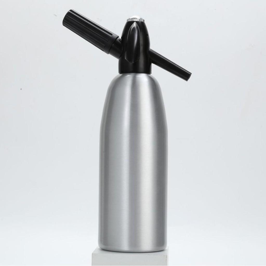 Pistola Sifão de Refrigerante de Alumínio - Fabricante de Água com Gás de 1000ML para Cocktails