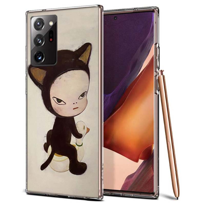Süße Nara Yoshitomo Kunst Handyhülle für Samsung A55 A35 A25 A15 A07 A05S A16 A17 A26 A36 A37 A56 A57 Galaxy Note 20 10 A50S A71 A