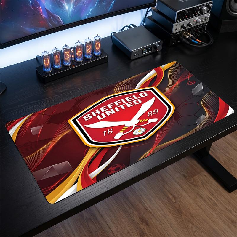 Sheffield United Football Print Large Mouse Pad, Anti-Slip Extended Gaming Desk Mat for Office Home