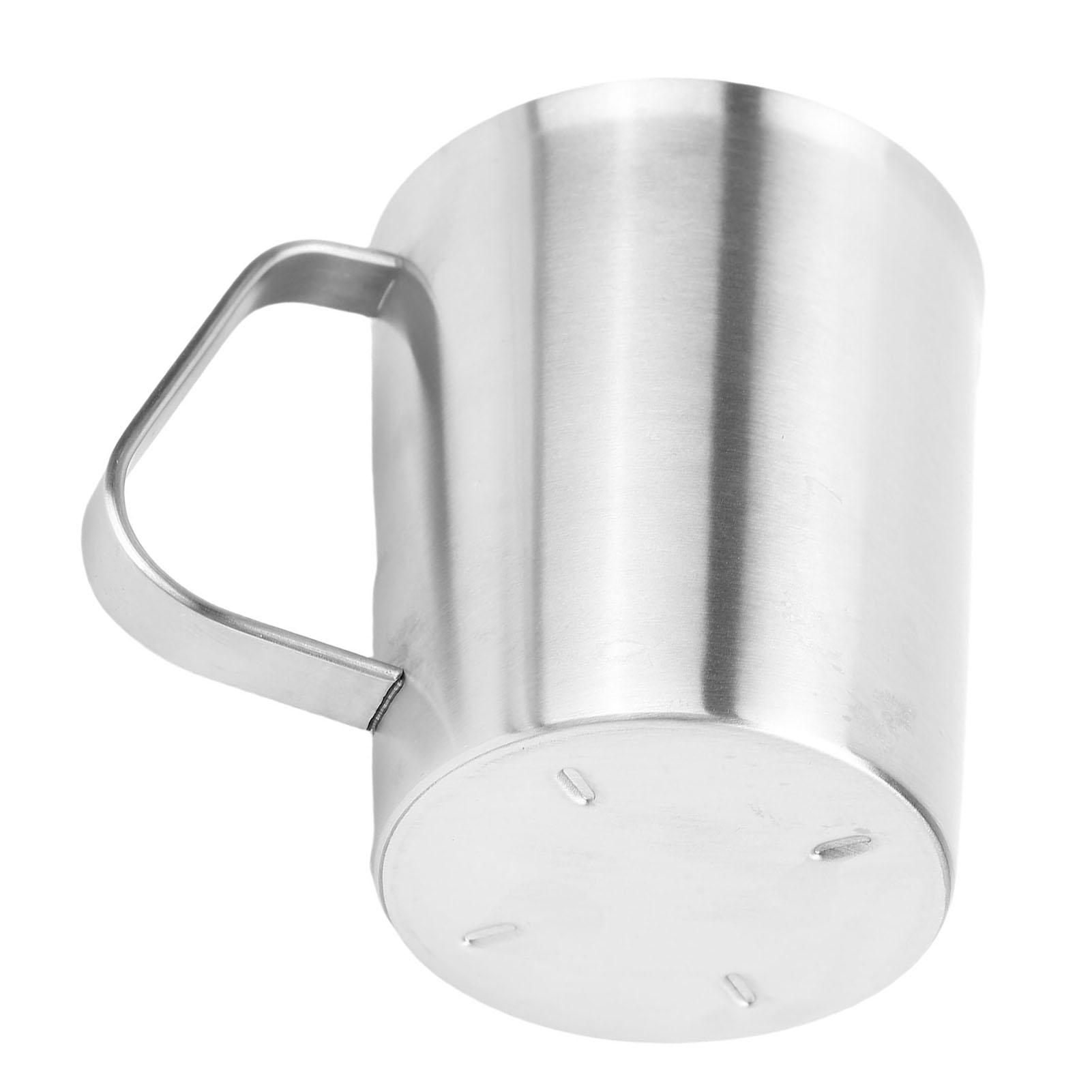 

Stainless Steel Measuring Cup Milk Frothing Pitcher with Oz ML Marking Milk Frother Cup with Handle
