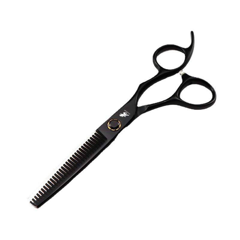 Black Paint Bearing Screws 6.0 Inch Freelander Xmq11 Hairdressing, Haircut, Tooth Scissors, Thin Scissors
