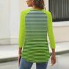 Women's T Shirt Print Button 3/4 Sleeve Daily Weekend Fashion Basic V- Neck Regular Top