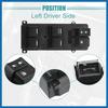 Linker Fahrersitz Auto Elektrischer Fensterheber Schalter Passend für Honda CRV 2011-2013 Nr. 35750-T0A-H01 - Packung mit 1 Stück Schwarz Artikel Ersatz
