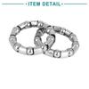 ACROPIX Bicycle Ball Bearings Bicycle Bearing Cage Crank Bearings Silver Tone 44mm X 9 Balls Pack of 4