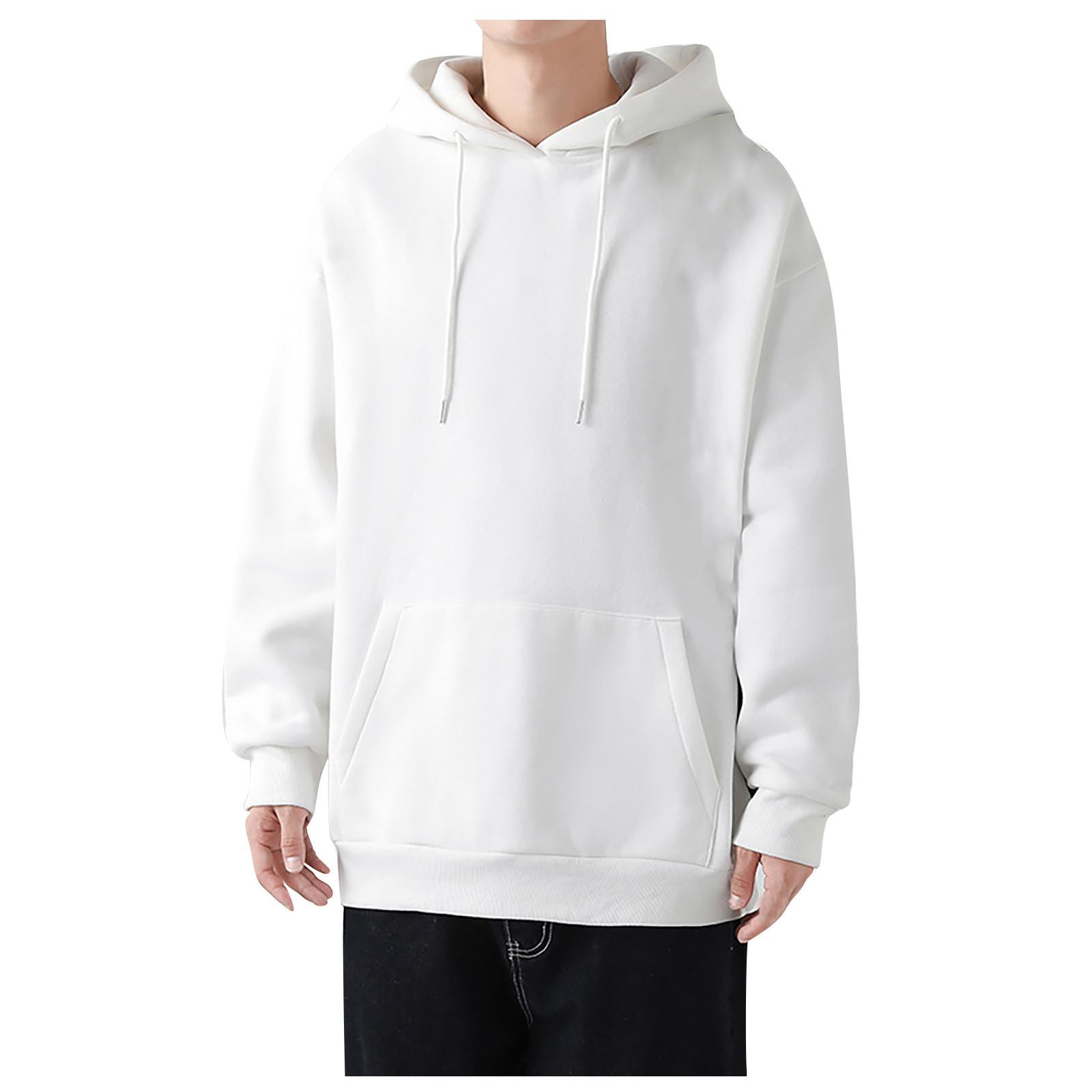 

Мужской осенне-зимний однотонный спортивный повседневный свитер с длинными рукавами XL