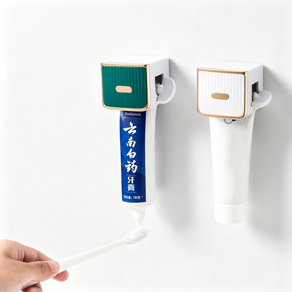 Wall Mounted Toothpaste Squeezer Toothpaste Tube Squeezer Press Facial Cleanser Rolling Toothpaste Holder Bathroom Accessories