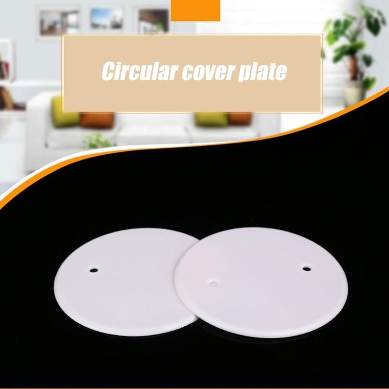 10 Stück Runde Decken-Blindabdeckungen Flache Blindplatte Runde Elektroinstallationsdosenabdeckungen Decken-Blindabdeckplatte Langlebig