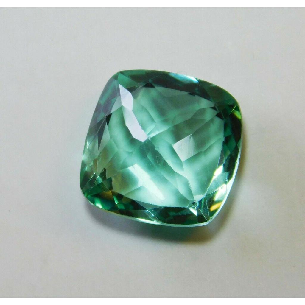 Natural Green Grandidierite Loose Gemstone Square Cushion 8.15 ct for Jewelry Making and Crafts