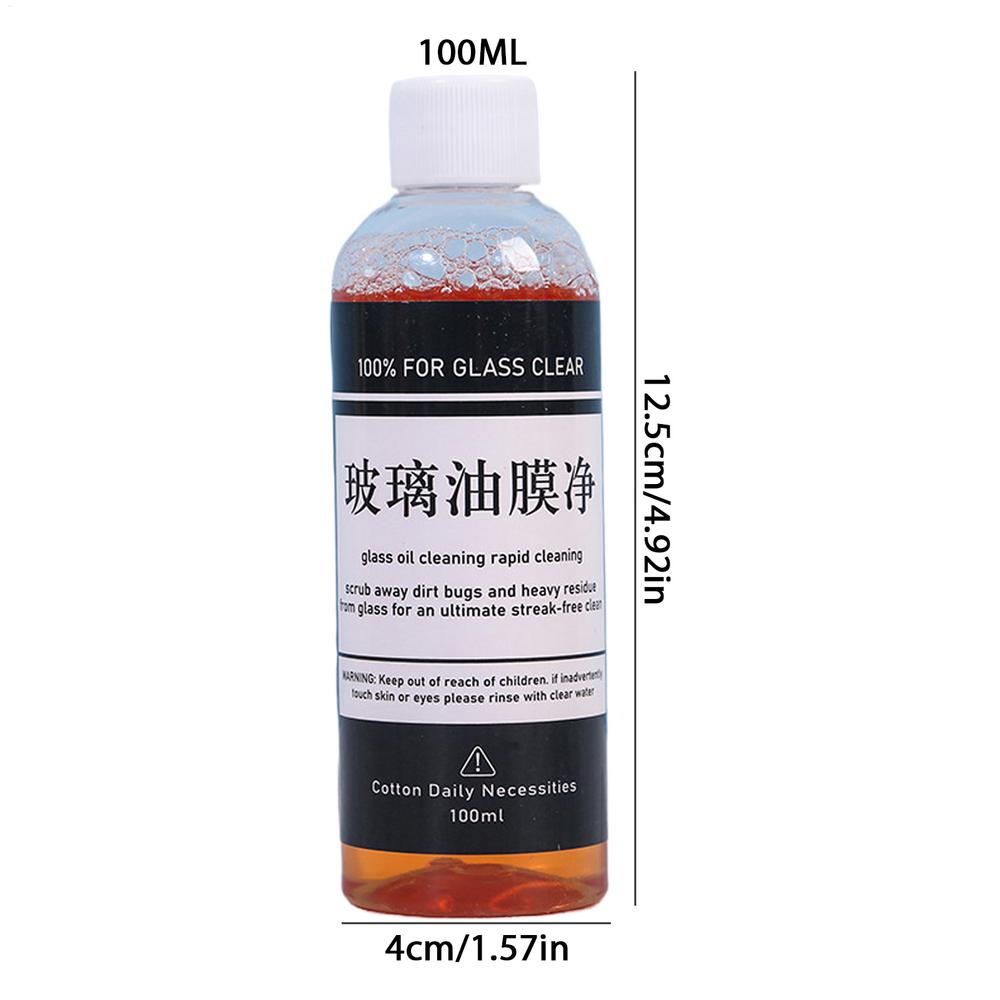

100ml Car Glass Oil Film Remover Glass Cleaning Board Hydrophobic Glass Coating for Windshield Clear Window Auto Detailing Tool