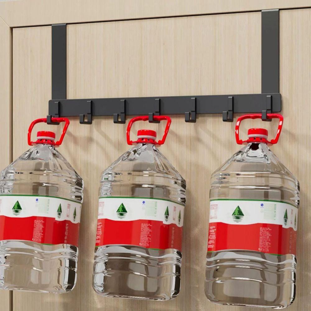 Storage Porch Storage Hooks Over The Door Free Punching Hanger Aluminum Row Hook  Coat