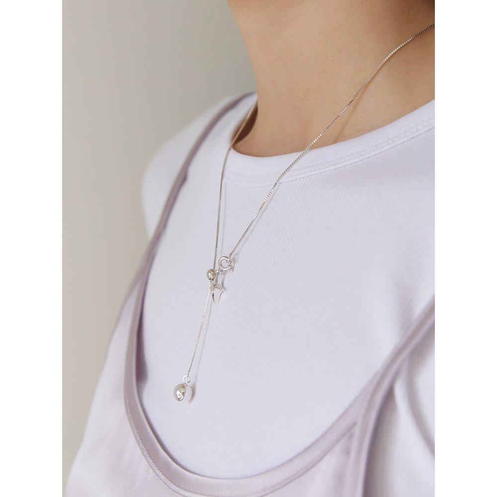 (Silver 925) Planet Drop Necklace Nz2110